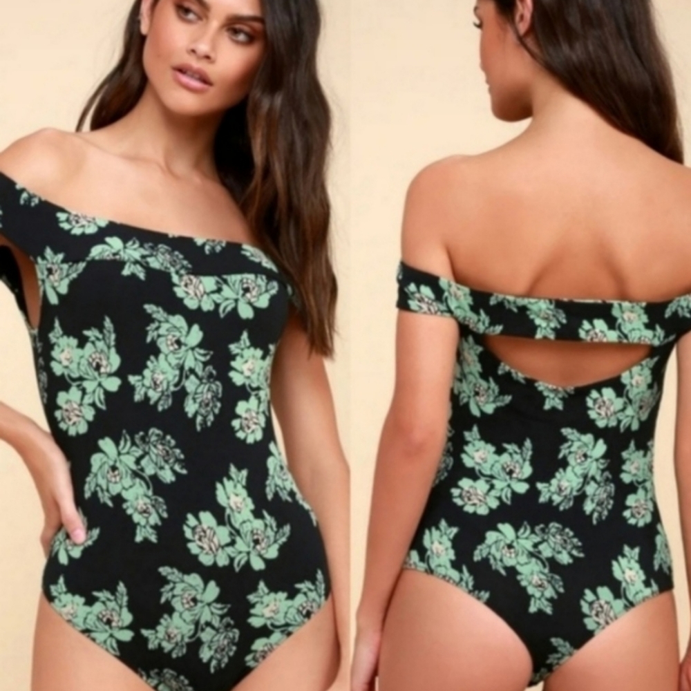 Free People So Much Off the Shoulder Bodysuit Lrg
